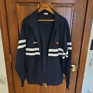 Mens XXL Ellesse Track Jacket Rimini Dark Blue Never Worn